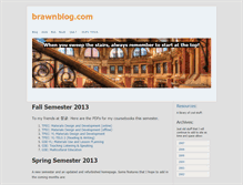 Tablet Screenshot of brawnblog.com
